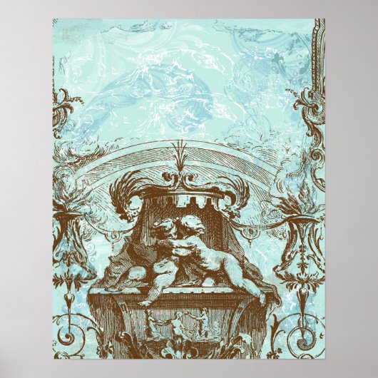 Cherub Angel Affiche d'architecture française Bann (Devant)