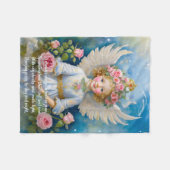 Cherub Angel Blanket Fleece Deken (Voorkant (Horizontaal))