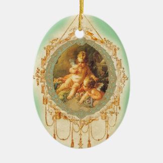 Cherub Angel Frans design Keramisch Ornament