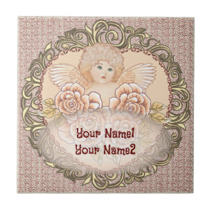 Cherub Angel Heart Tegeltje