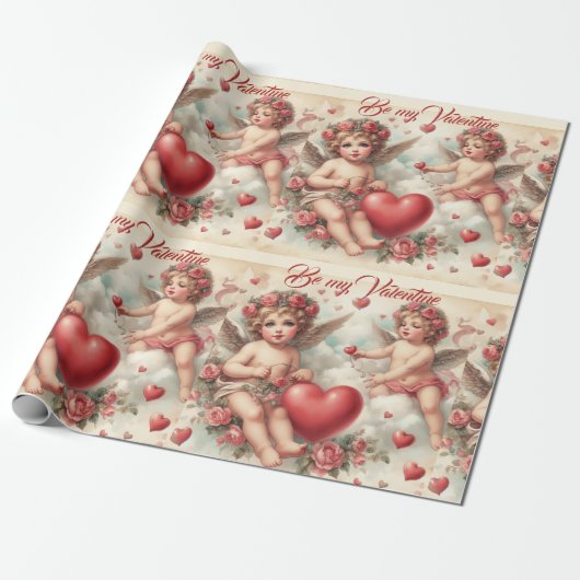  Cherub Angels Cadeaupapier (Uitgerold)