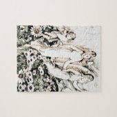 Cherub Angels in het bloemveld Legpuzzel (Horizontaal)