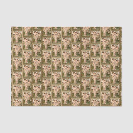  Cherub Angels - Schrapboekkraft voor ontkoppeling Tissuepapier (Voorkant)