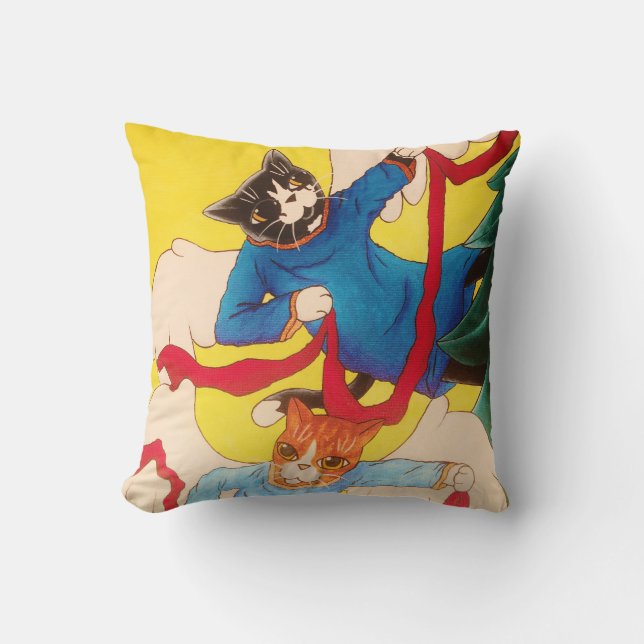 Cherub Cats Kussen (Voorkant)