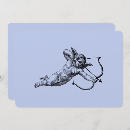  Cherub Cupid Love Kaart (Voorkant / Achterkant)