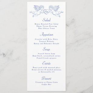 Cherub Cupido Koppel met Hart Trouwdag Menu