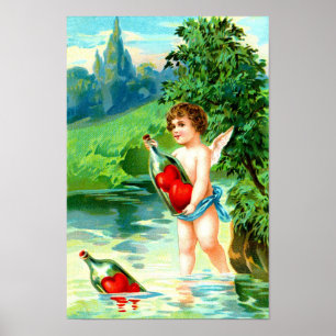 Cherub en harten poster