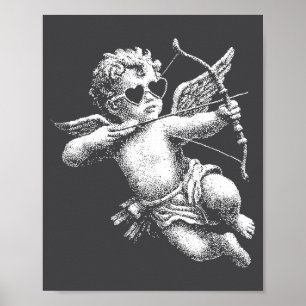 Cherub Engel Knuffel Vintage Esthetiek Valentijnsd Poster