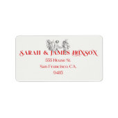 Cherub Étiquette de adresse (Devant)