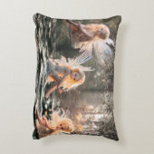 Cherub Fairy Pillow Accent Kussen (Achterkant (Verticaal))