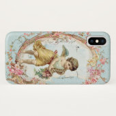 Cherub met Flowers Case-Mate iPhone Case (Achterkant (horizontaal))