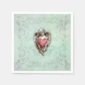  Cherub met hart Servetten (Voorkant)