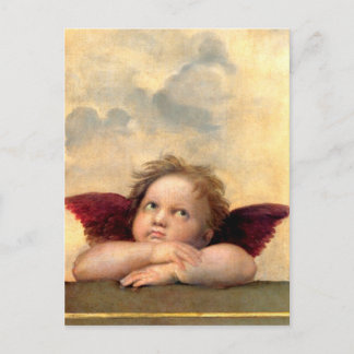 Cherub van Raphael Briefkaart