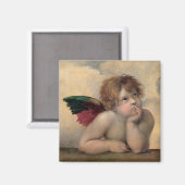 Cherub van Sistine Madonna door Raphael Magneet (Voorkant / Achterkant)
