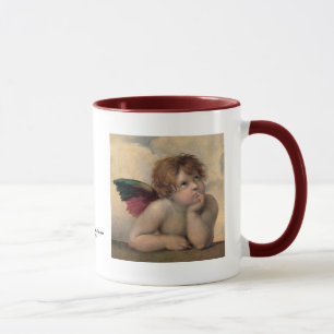 Cherub van Sistine Madonna door Raphael Mok
