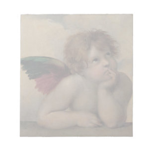 Cherub van Sistine Madonna door Raphael Notitieblok