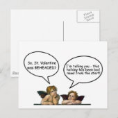 Cherubijn St. Valentijn Feestdagenkaart (Voorkant / Achterkant)