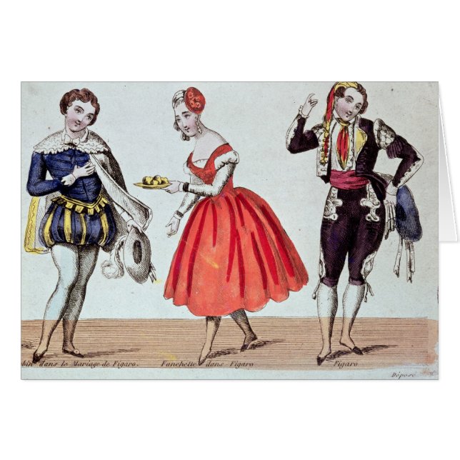 Cherubino, Fanchette et Figaro (Devant horizontal)