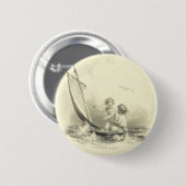 Cherubs - Angels op de watergravering Ronde Button 5,7 Cm (Voorkant /achterkant)