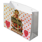 Cherubs en HART Gift Bag Groot Cadeauzakje (Achterkant Gekanteld)