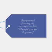 Cherubs met hart koppel Cupido's initialen Cadeaulabel (Achterkant Horizontaal)