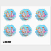 Cherubs. Ronde Sticker (Vel)