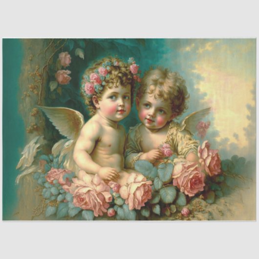 -Cherubs-weefselpapier Tissuepapier (Voorkant)