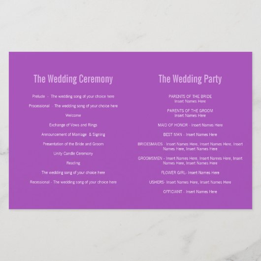 Chervil graphique fleurs violettes Programme de ma (Dos)