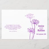 Chervil graphique fleurs violettes Programme de ma (Devant)