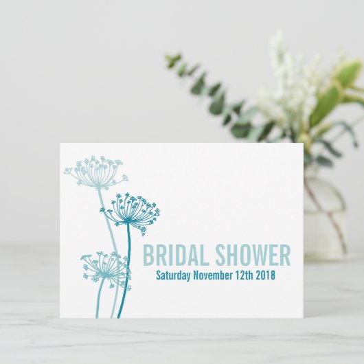 Chervil moderne graphique nuptiale invitation douc (Debout devant)