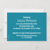 Chervil moderne graphique nuptiale invitation douc (Dos)