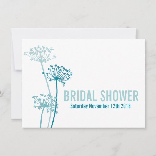 Chervil moderne graphique nuptiale invitation douc (Devant)