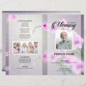 Chery Blossom Funeral Sjabloon (Voorkant / Achterkant)