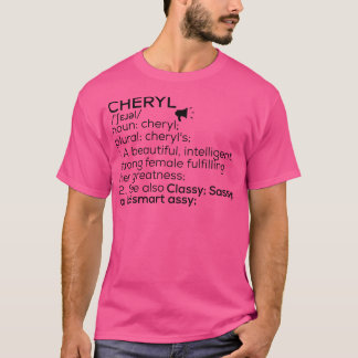 Cheryl Naam Definitie Cheryl Vrouw Naam T-shirt