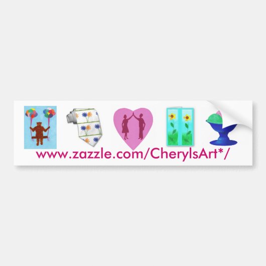 CherylArt* bumpersticker (Voorkant)