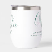 Cherylee name meaning and monogram green text (Droite)