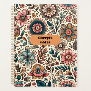 Cheryl's Notes Floral Carnet