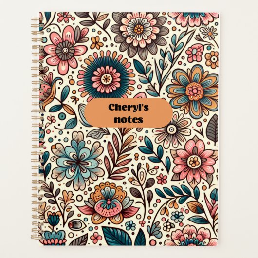 Cheryl's Notes Floral Carnet (Devant)