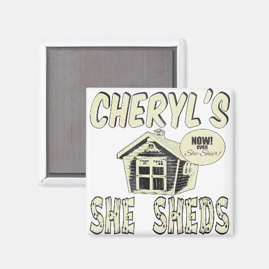 Cheryl's zij scheert magneet (Voorkant / Achterkant)