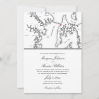 Chesapeake Bay Beach Club Zwart-wit bruiloft