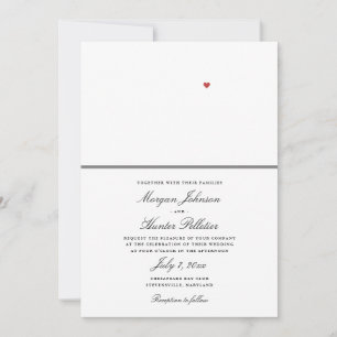 Chesapeake Bay Beach Club Zwart-wit bruiloft Kaart