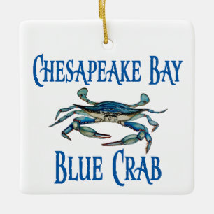 Chesapeake Bay Blue Crab Keramisch Ornament