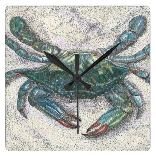 Chesapeake Bay Blue Crab Wall klok