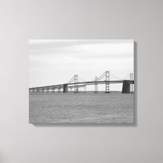 Chesapeake Bay Bridge Canvas Afdruk (Voorkant)
