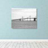 Chesapeake Bay Bridge Canvas Afdruk (Insitu (Houten vloer))