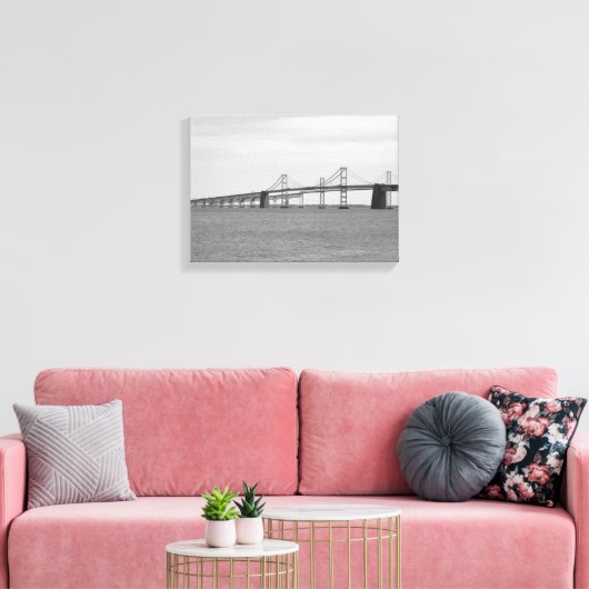 Chesapeake Bay Bridge Canvas Afdruk (Insitu (Woonkamer))