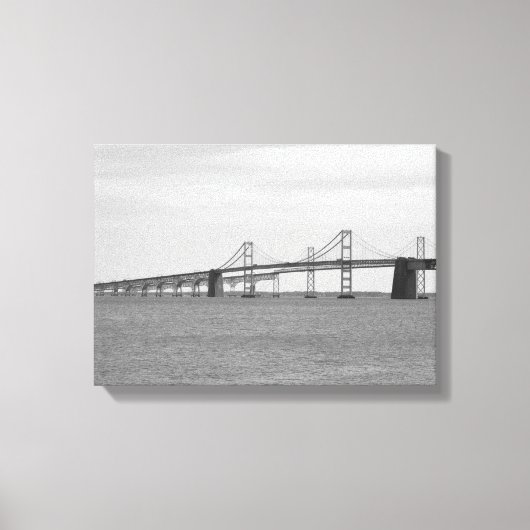 Chesapeake Bay Bridge Canvas Afdruk (Voorkant)