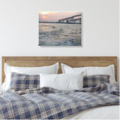Chesapeake Bay Bridge foto Canvas Afdruk (Insitu (Slaapkamer))