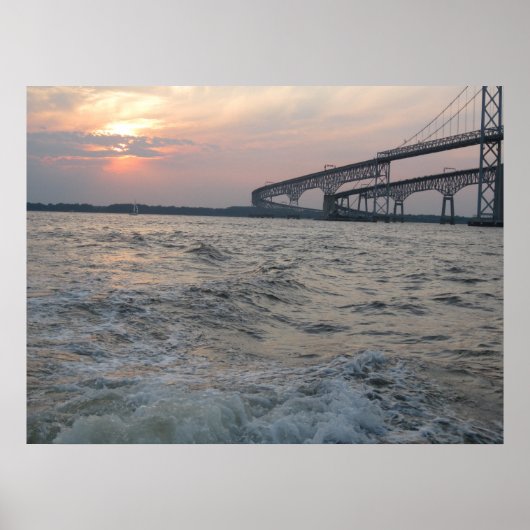 Chesapeake Bay Bridge Fotografie-Poster Poster (Voorkant)