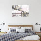 Chesapeake Bay Bridge Maryland Vlag Canvas (Insitu (Slaapkamer))